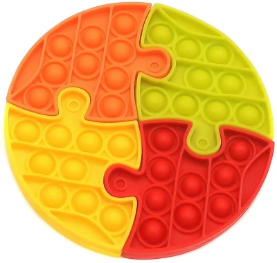 Hra Pop It puzzle antistresové 4 dílky skládačka Bubble Pops 2 druhy