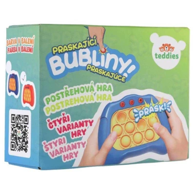 Hra postřehová Praskající bubliny Bubble pops