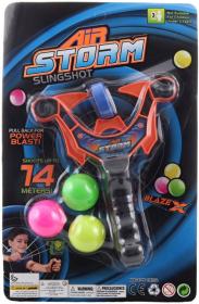 Hra prak vystřelovací set se 3 soft měkkými plastovými míčky