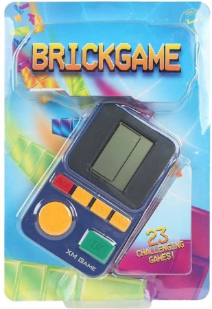 Hra retro digitální konzole Tetris Brick Game padající kostky na baterie Zvuk
