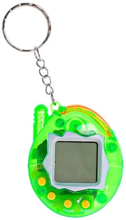 Hra retro elektronická Tamagoči 6cm prívesok na kľúče zvieratko na batérie 3 farby