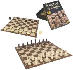 Hra Šachy + Dáma 34x34cm plast v krabici (společenská hra)