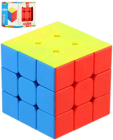 Hra skládací kostka (Rubikova) dětský hlavolam 3x3x3 plast Hra skládací kostka (Rubikova) dětský hlavolam 3x3x3 plast