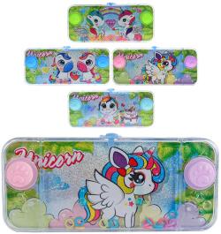 Hra vodní navlékání kroužků na hroty jednorožci 4 druhy