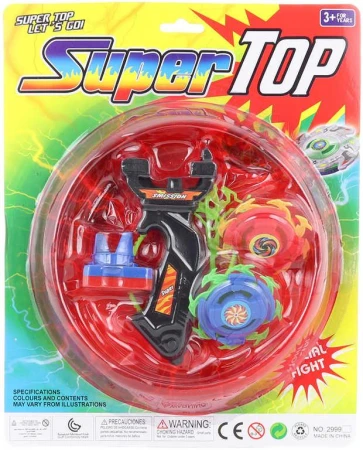 Hra Vystřelovací káča Super Top Beyblade set 2ks s arénou na baterie Světlo Hra Vystřelovací káča Super Top Beyblade set 2ks s arénou na baterie Světlo