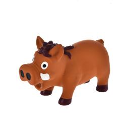 Hračka pes - divočák se zvukem latex 14,5 cm Hračka pes - divočák se zvukem latex 14,5 cm
