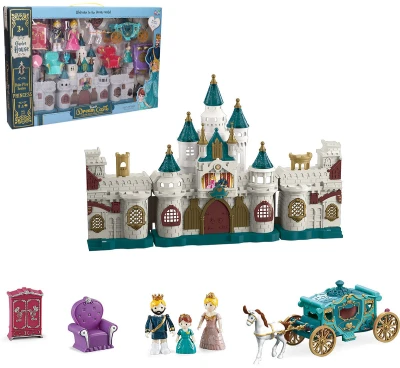Hrad Princezna set s kočárem a koněm s doplňky na baterie Světlo Zvuk
