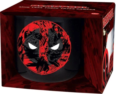 Hrnek Marvel Deadpool 410ml keramický černý dárkový box Hrnek Marvel Deadpool 410ml keramický černý dárkový box