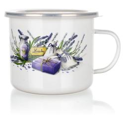 BANQUET Hrnek smalt. pr.12cm 0,9l LAVENDER + PH víko BANQUET Hrnek smalt. pr.12cm 0,9l LAVENDER + PH víko