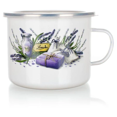BANQUET Hrnek smalt. pr.14cm 1,4l LAVENDER + PH víko BANQUET Hrnek smalt. pr.14cm 1,4l LAVENDER + PH víko