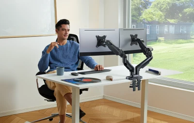 Huanuo HNDS6 černý držák na dva monitory 13-30 palců