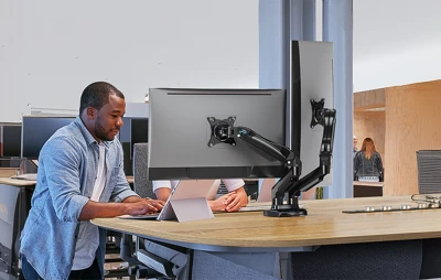 Huanuo HNDS6 černý držák na dva monitory 13-30 palců