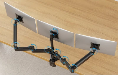 Huanuo HNTS3B-UK černý 17-32" trojitý držák monitorů