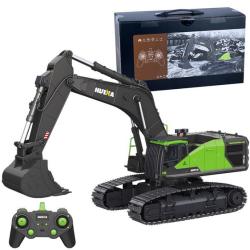 Huina RC Profi bagr ACV s kovovou lžící 1:14 s bouracím kladivem a 2x drapákem