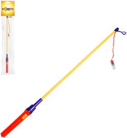 Hůlka barevná držák na lampion na baterie 60cm plast LED Světlo