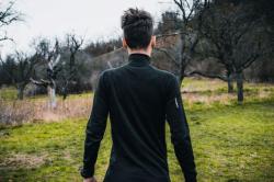 Husky Aron Zip M mustard pánská merino mikina POUZE XXL (VÝPRODEJ)