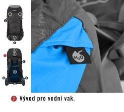 Husky Batoh Expedice Ribon 60l blue + sleva 400,- na příslušenství