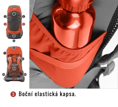 Husky Rony 50l blue batoh expedice