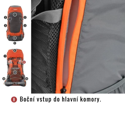 Husky Rony 50l blue batoh expedice