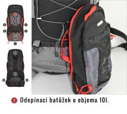 Husky Samont 60+10 l černá batoh expedice