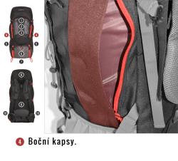 Husky Samont 60+10 l černá batoh expedice