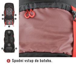 Husky Samont 60+10 l černá batoh expedice