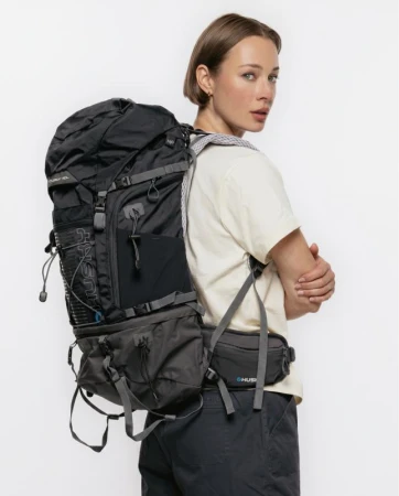 Husky Curly 40l black batoh Expedice / Turistika