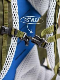 Husky Curly 40l tmavozelený batoh Expedícia / Turistika