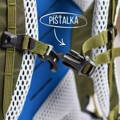 Husky Curly 40l dark green batoh Expedice / Turistika