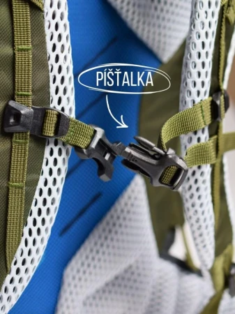 Husky Curly 40l dark green batoh Expedice / Turistika