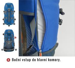 Husky Scape 38l modrý turistický batoh