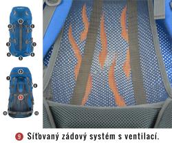 Husky Scape 38l modrý turistický batoh