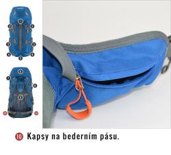 Husky Scape 38l modrý turistický batoh