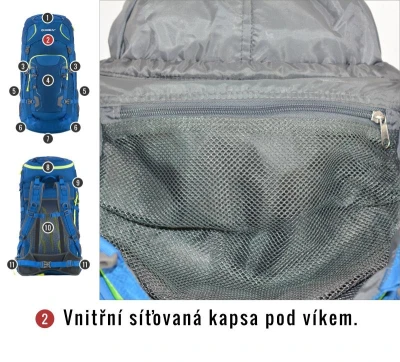 Husky Sloper 45 l černý batoh Expedice / Turistika