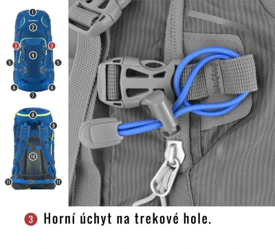 Husky Sloper 45 l černý batoh Expedice / Turistika