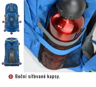 Husky Sloper 45 l černý batoh Expedice / Turistika