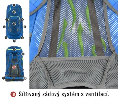 Husky Sloper 45 l černý batoh Expedice / Turistika