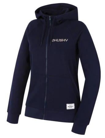 Husky Brool L dark blue dámská bavlněná mikina