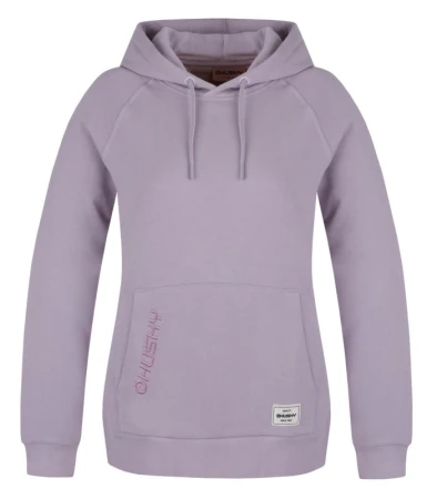 Husky Buggy L light purple dámská bavlněná mikina