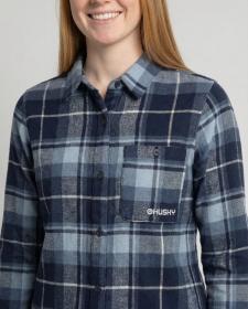 Husky Gaia L dark blue dámská flanelová košile