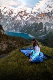 Husky Addy L purple/mint dámská fleecová mikina