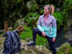 Husky Addy L purple/mint dámská fleecová mikina