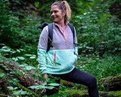 Husky Addy L purple/mint dámská fleecová mikina