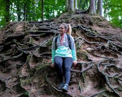 Husky Addy L purple/mint dámská fleecová mikina