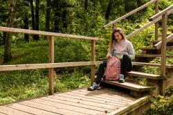 Husky Addy L purple/mint dámská fleecová mikina