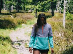 Husky Addy L purple/mint dámská fleecová mikina