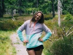 Husky Addy L purple/mint dámská fleecová mikina