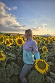 Husky Addy L purple/mint dámská fleecová mikina