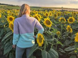 Husky Addy L purple/mint dámská fleecová mikina