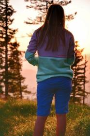 Husky Addy L purple/mint dámská fleecová mikina